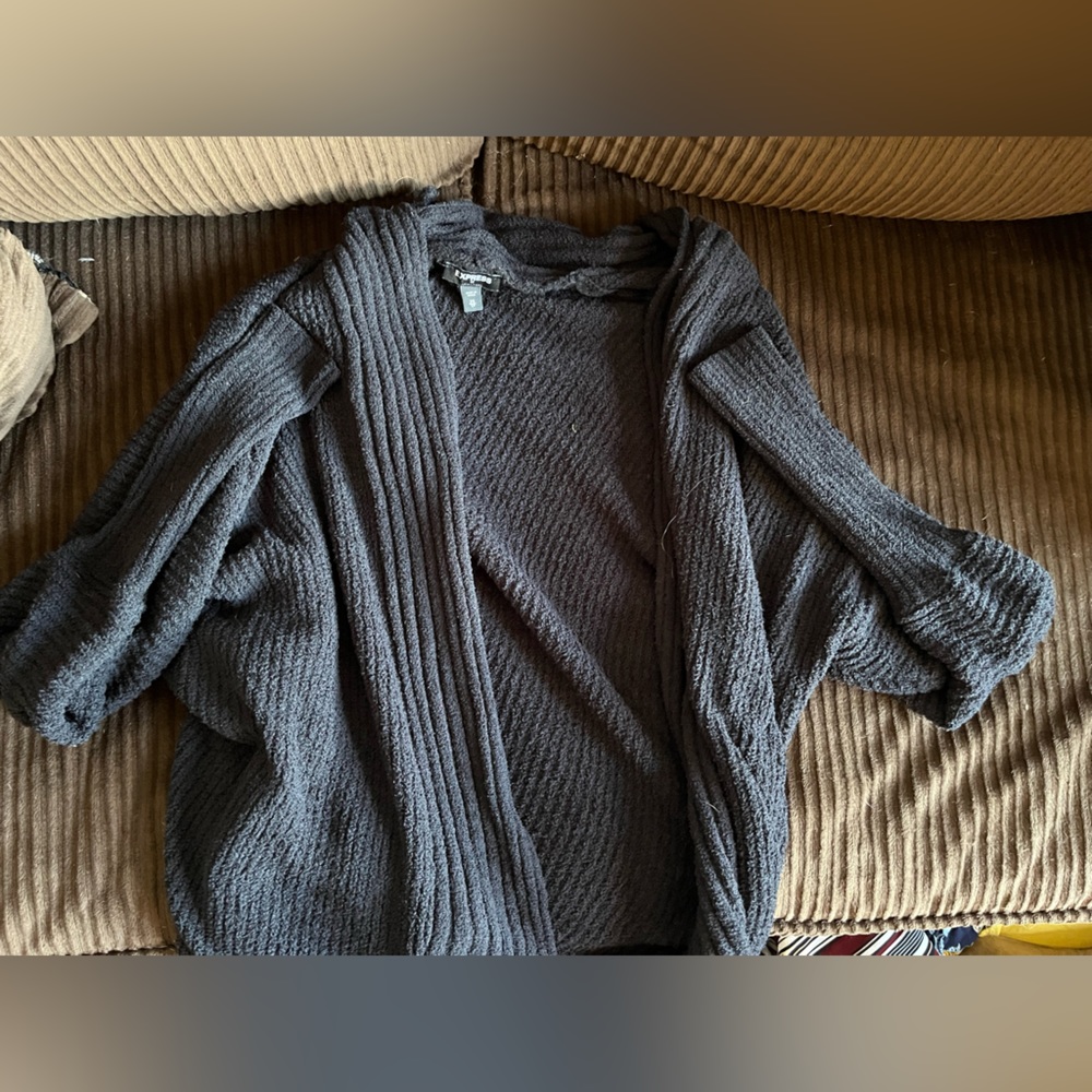 Express black cardigan